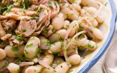 ENSALADA DE ALUBIAS BLANCA CON ATÚN